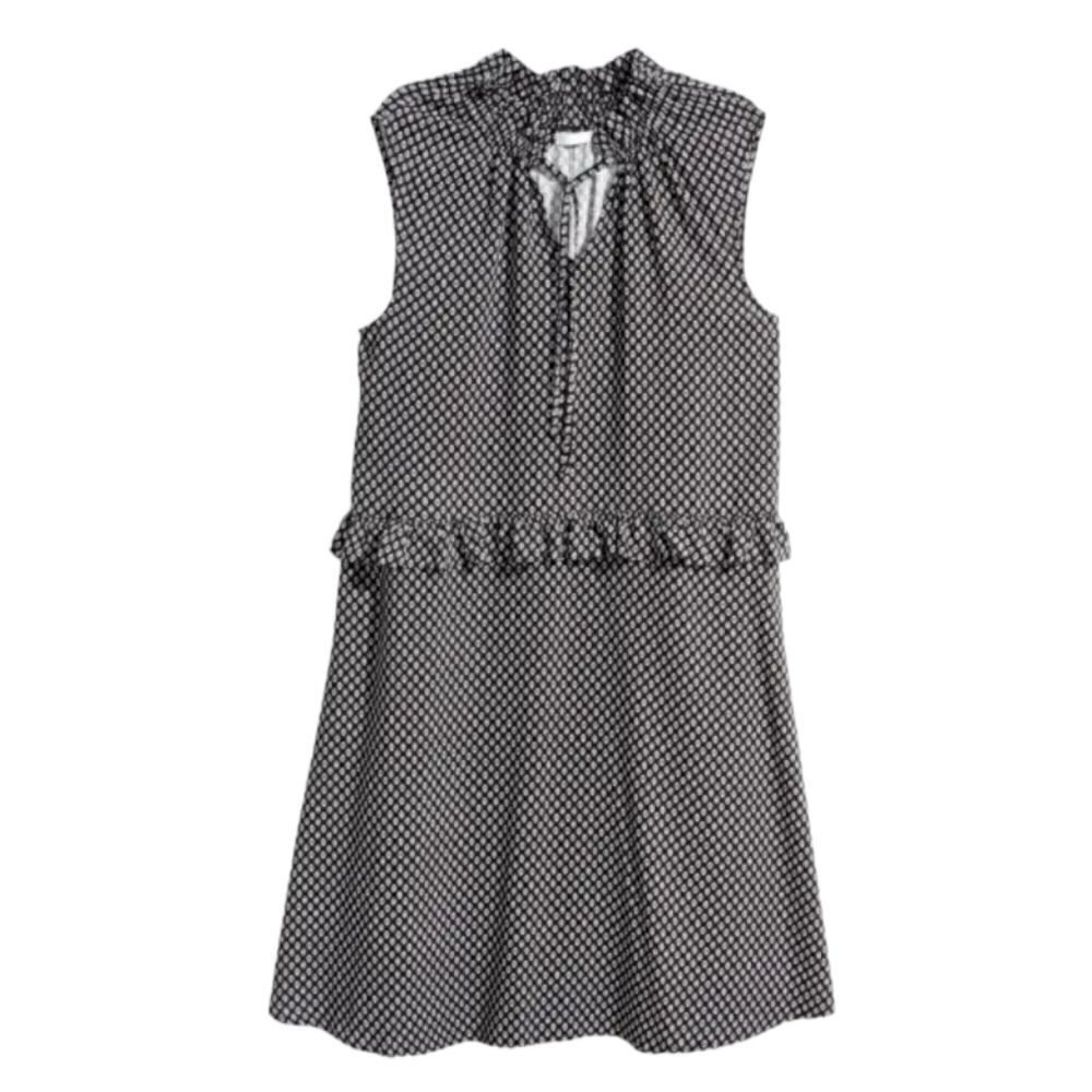 EC H&M PATERN DRESS WITH FRILLS SZ. 8